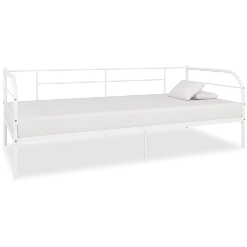 foto del prodotto telaio divano letto in metallo 90x200 cm divano multifunzionale vari colori colore bianco