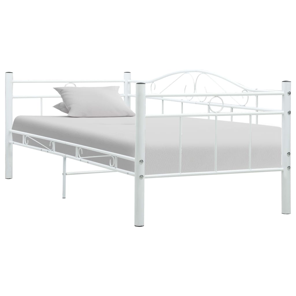 foto del prodotto telaio divano letto in metallo 90x200 cm letto multifunzione vari colori colore bianco