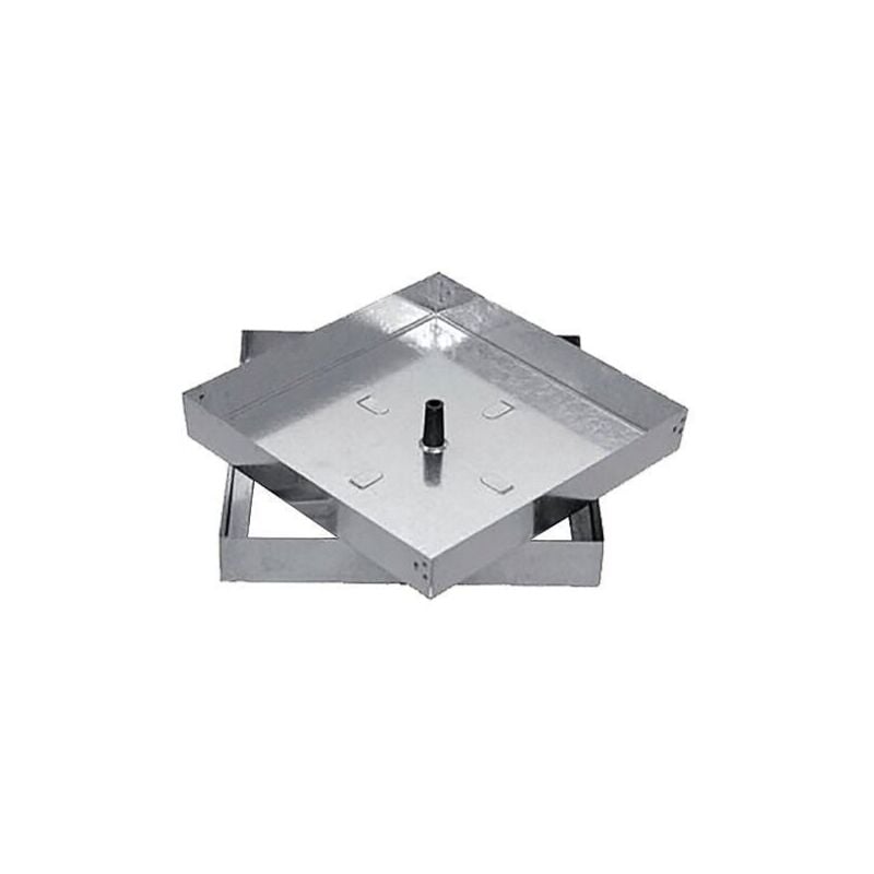 foto del prodotto telaio e sigillo leggero piastrelle portapavimento zincato 33x33 coperchio