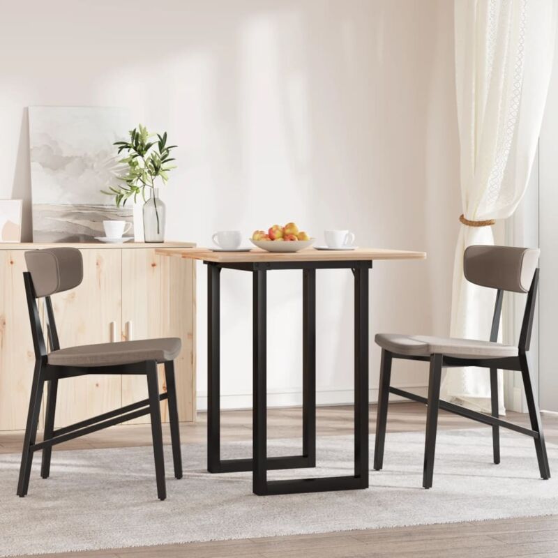foto del prodotto telaio gambe a o per tavolo da pranzo 50x40x73 cm in acciaio vidaxl
