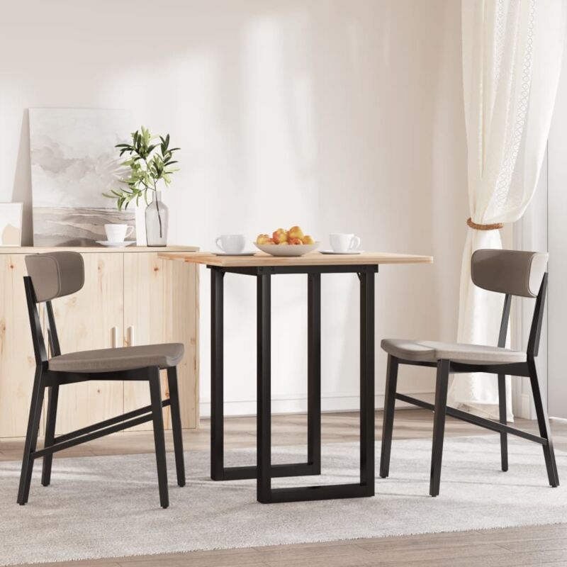 foto del prodotto telaio gambe a o per tavolo da pranzo 60x40x73 cm in acciaio vidaxl