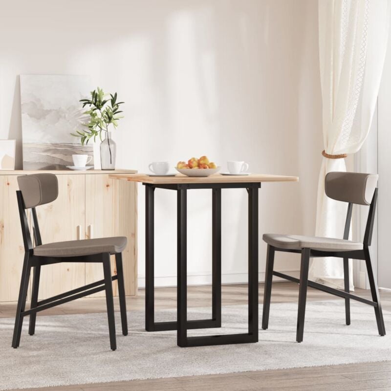 foto del prodotto telaio gambe a o per tavolo da pranzo 60x50x73 cm in acciaio vidaxl