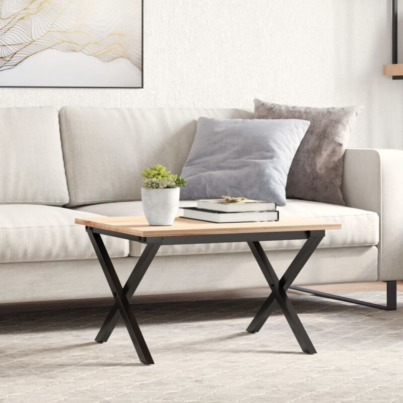 foto del prodotto telaio gambe a x per tavolino da salotto 50x40x38 cm in acciaio vidaxl