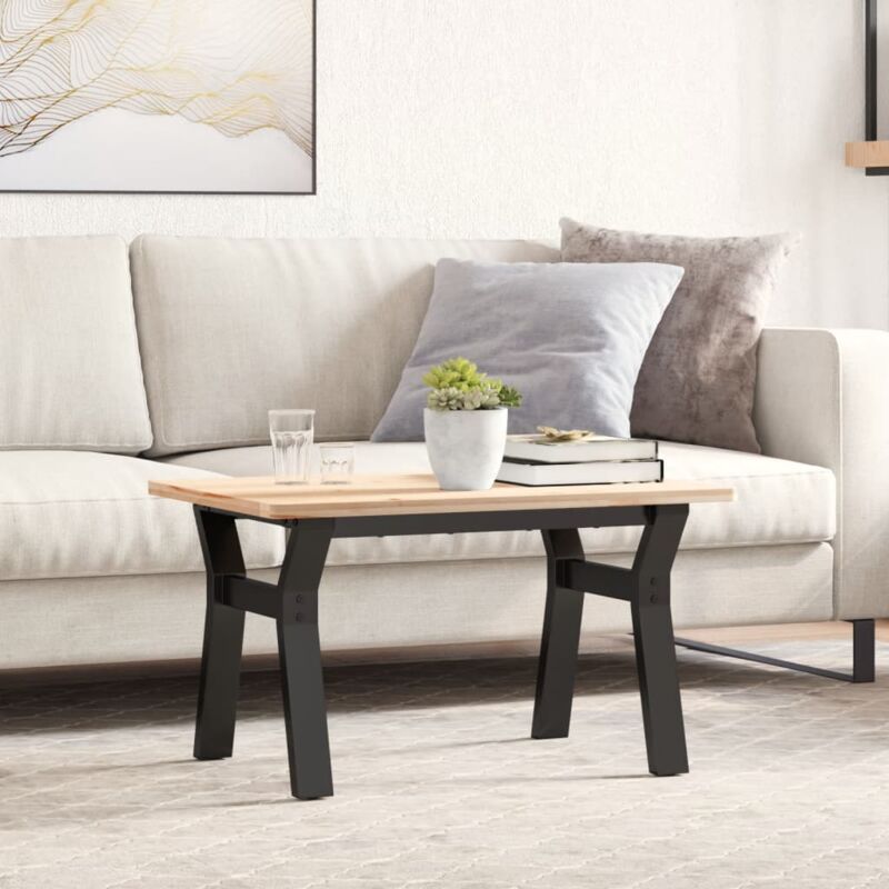 foto del prodotto telaio gambe a y per tavolino da salotto 60x40x38 cm in acciaio vidaxl
