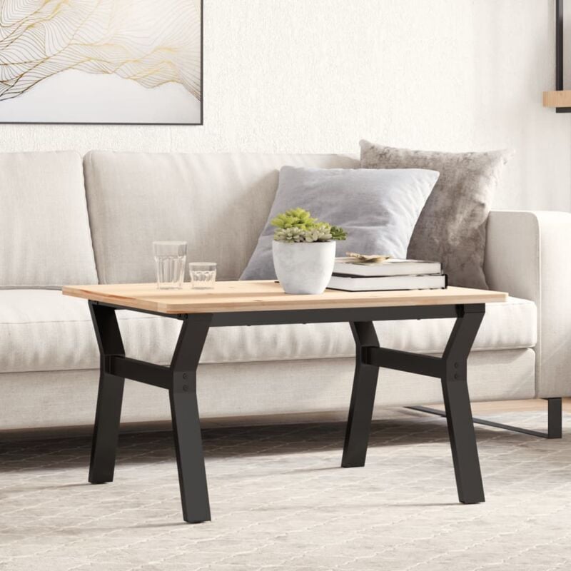 foto del prodotto telaio gambe a y per tavolino da salotto 70x60x43 cm in acciaio vidaxl