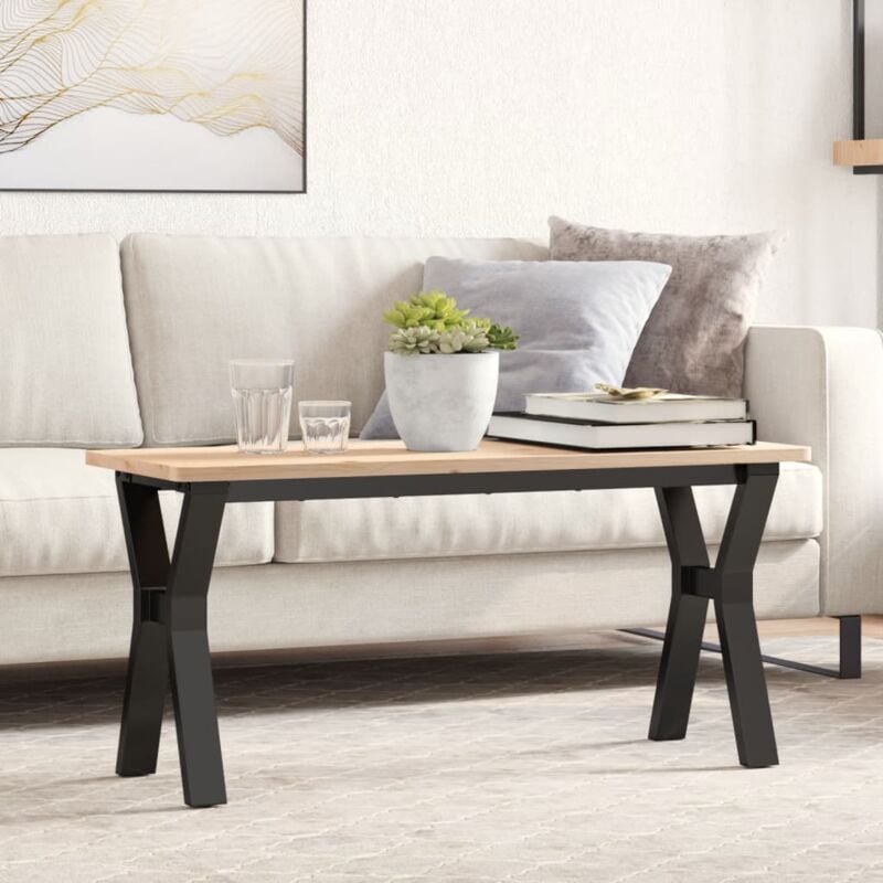 foto del prodotto telaio gambe a y per tavolino da salotto 90x30x43 cm in acciaio vidaxl