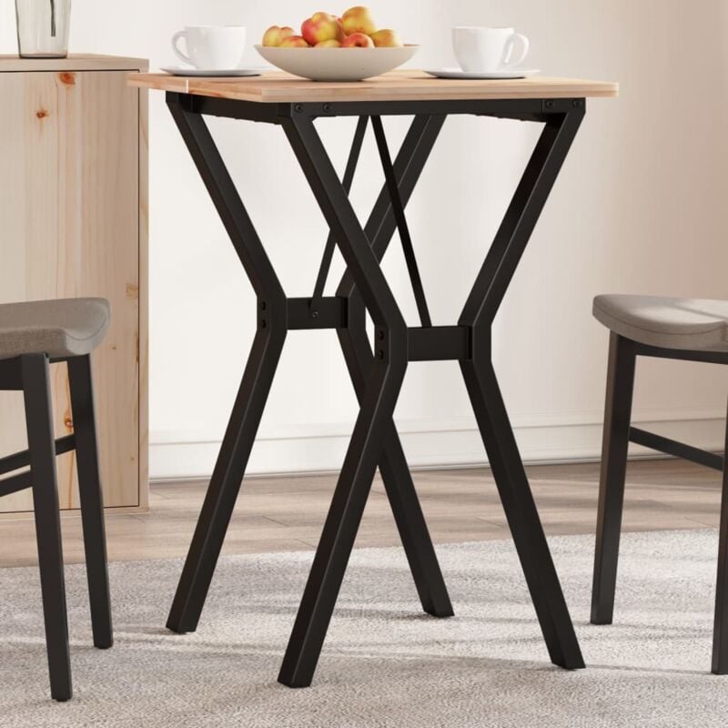 foto del prodotto telaio gambe a y per tavolo da pranzo 50x40x73 cm in acciaio vidaxl