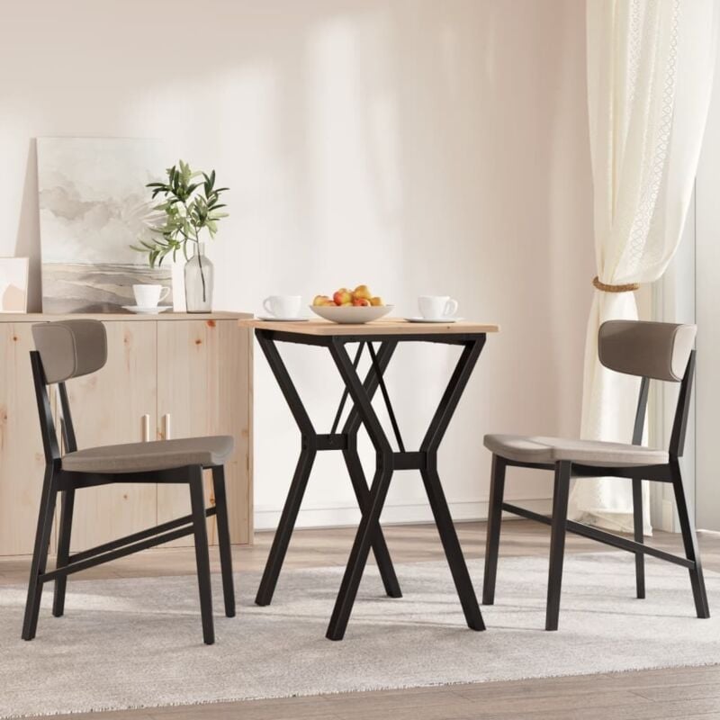 foto del prodotto telaio gambe a y per tavolo da pranzo 60x40x73 cm in acciaio vidaxl