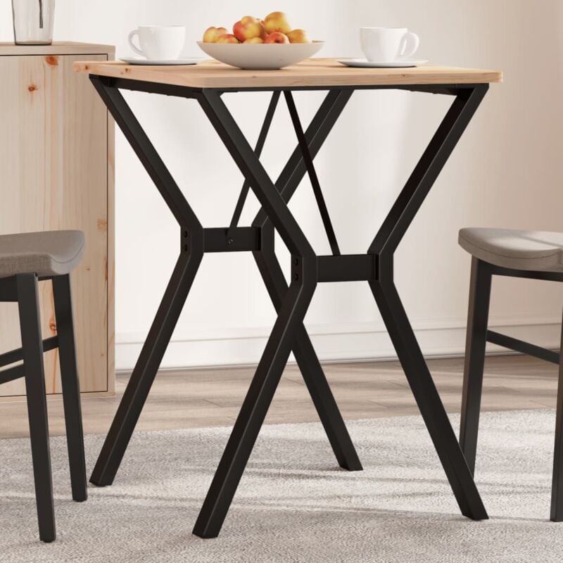 foto del prodotto telaio gambe a y per tavolo da pranzo 60x50x73 cm in acciaio vidaxl