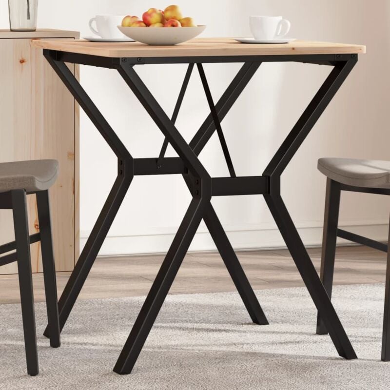 foto del prodotto telaio gambe a y per tavolo da pranzo 60x60x73 cm in acciaio vidaxl