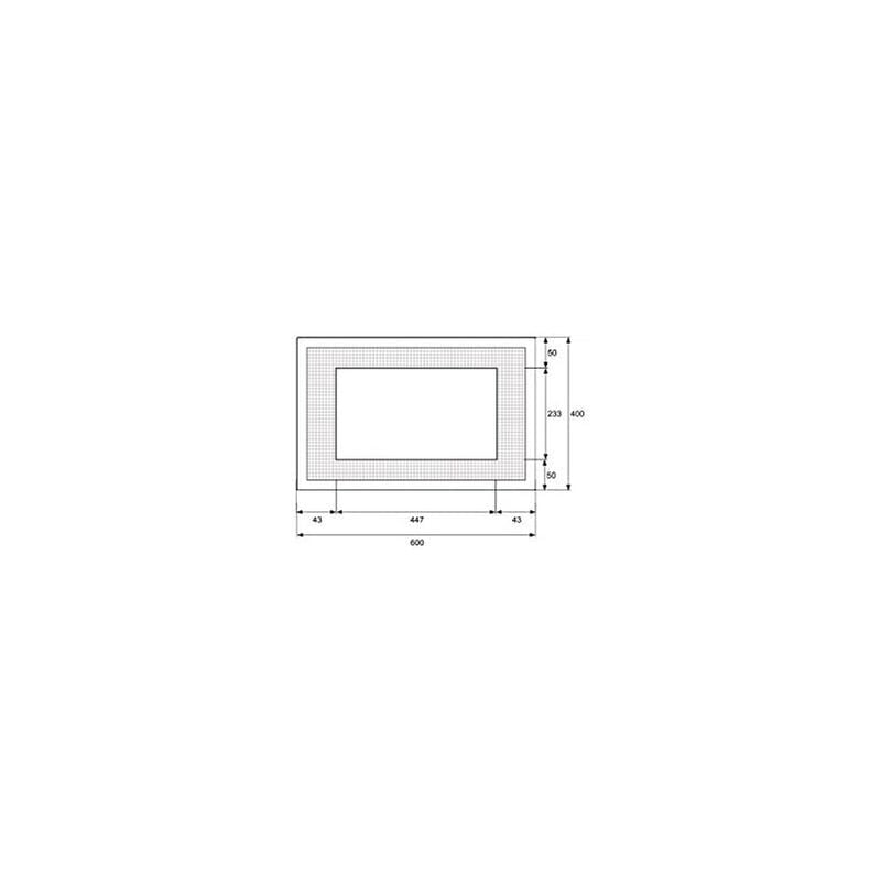 foto del prodotto telaio per microonde mcr1 60x40cm ei 94508 micel