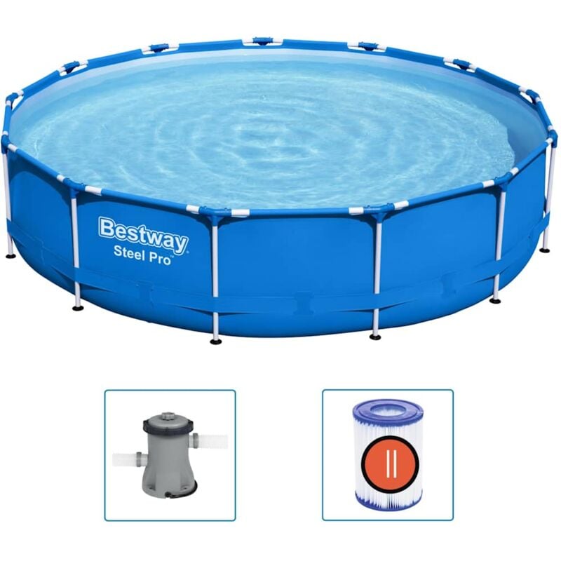 foto del prodotto telaio piscina steel pro 396x84 cm bestway