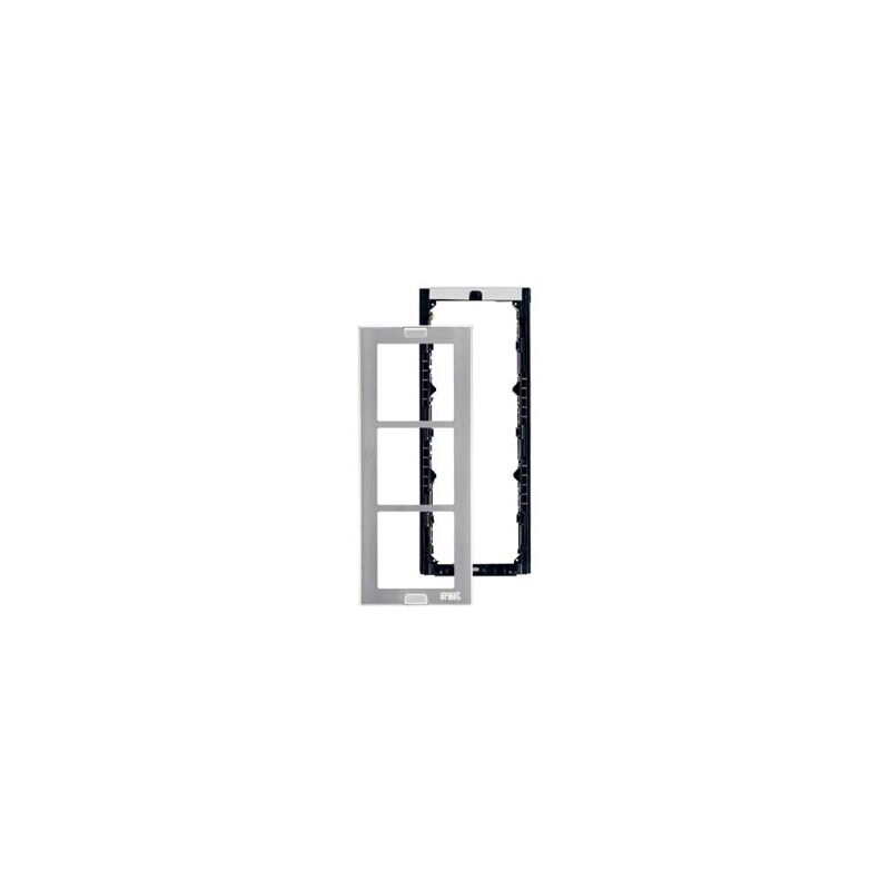 foto del prodotto telaio porta moduli con cornice per 3 moduli