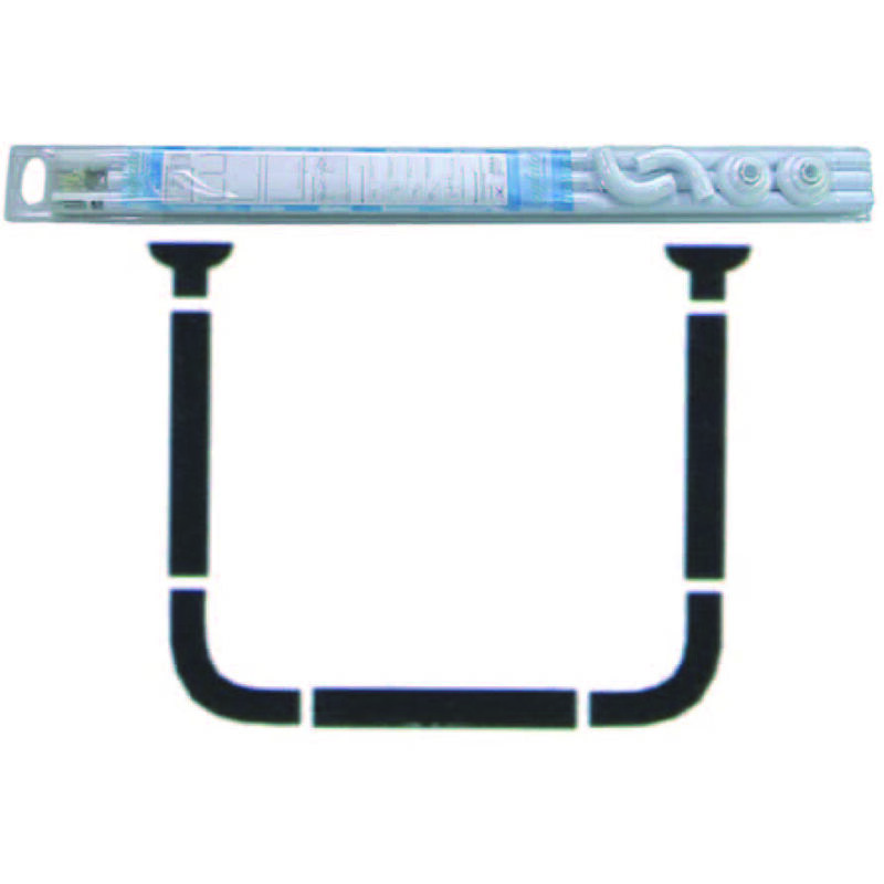 foto del prodotto telaio reggitenda ad u per doccia cm.80x80x80