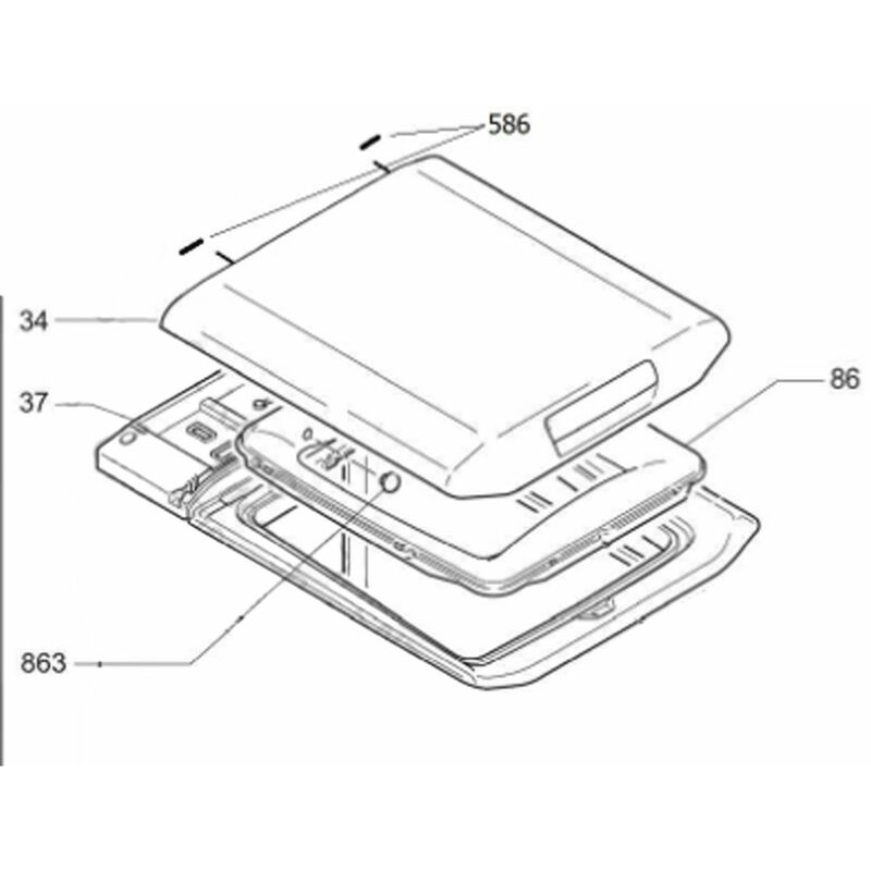 foto del prodotto telaio superiore codice 37 - lavatrice candy 433586