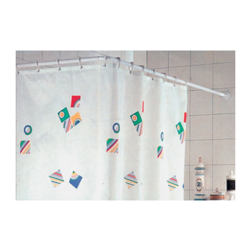 foto del prodotto telaio tenda doccia 80x 80 cm bianco