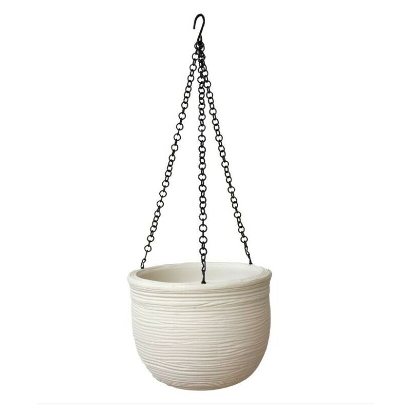 foto del prodotto telcom vaso pensile bombato shabby 25 perla