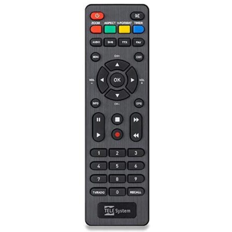 foto del prodotto tele system 58035010 telecomando ir wireless sintonizzatore tv pulsanti
