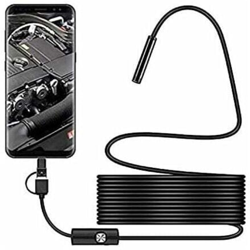 foto del prodotto telecamera di ispezione usb lablanc snake, endoscopio usb c impermeabile ip67 da 2,0 mp, telecamera di tipo c con 8 luci led regolabili per android e