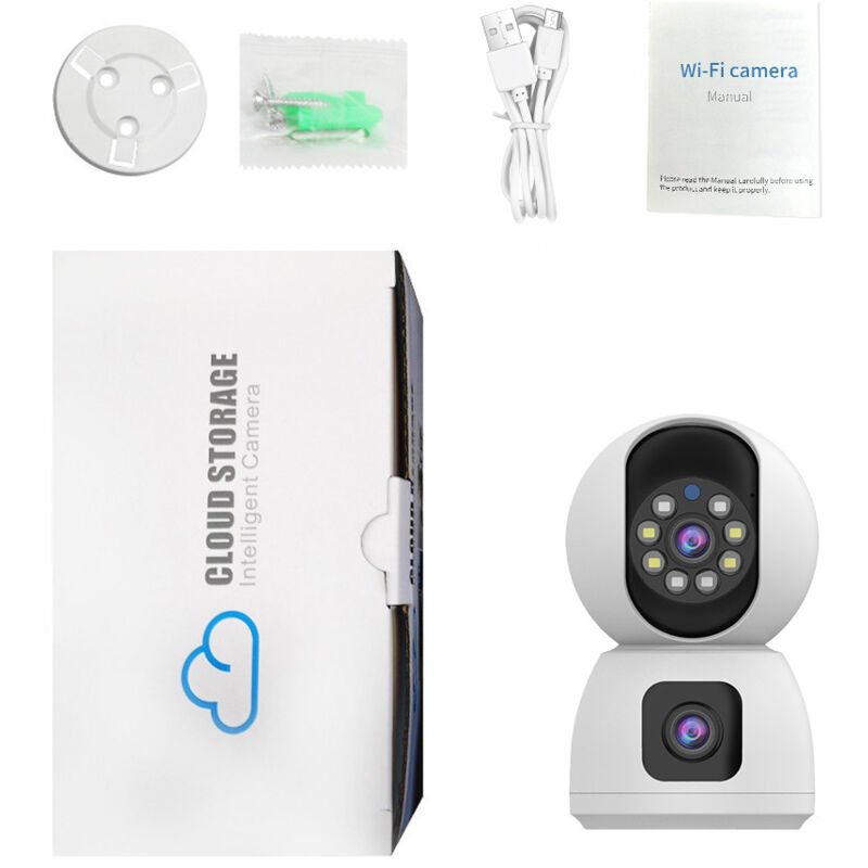 foto del prodotto telecamera di sicurezza interna 5g, telecamere di sicurezza per animali domestici da 4 mp con app per telefono con baby monitor wifi, rilevamento del