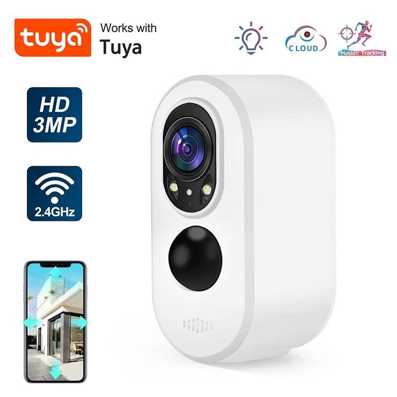 foto del prodotto telecamera di sicurezza smart a batteria 2.0mp tuya