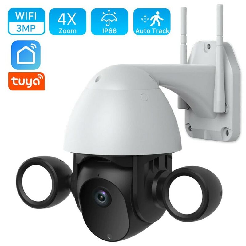 foto del prodotto telecamera di sicurezza smart wifi ptz 3.0 mp tuya