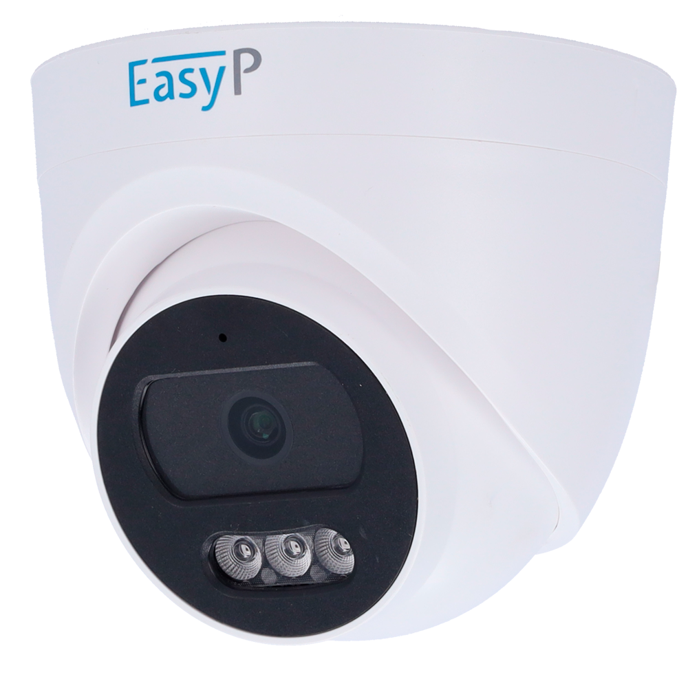 foto del prodotto telecamera dome turret ip 2mp poe easy p 2 mpx microfono audio