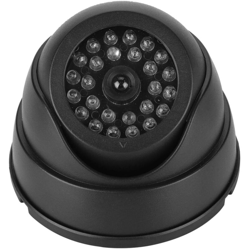 foto del prodotto telecamera finta, telecamera finta antipolvere, impermeabile con 30 led ir led rossi lampeggianti, resistente per esterni e domestici