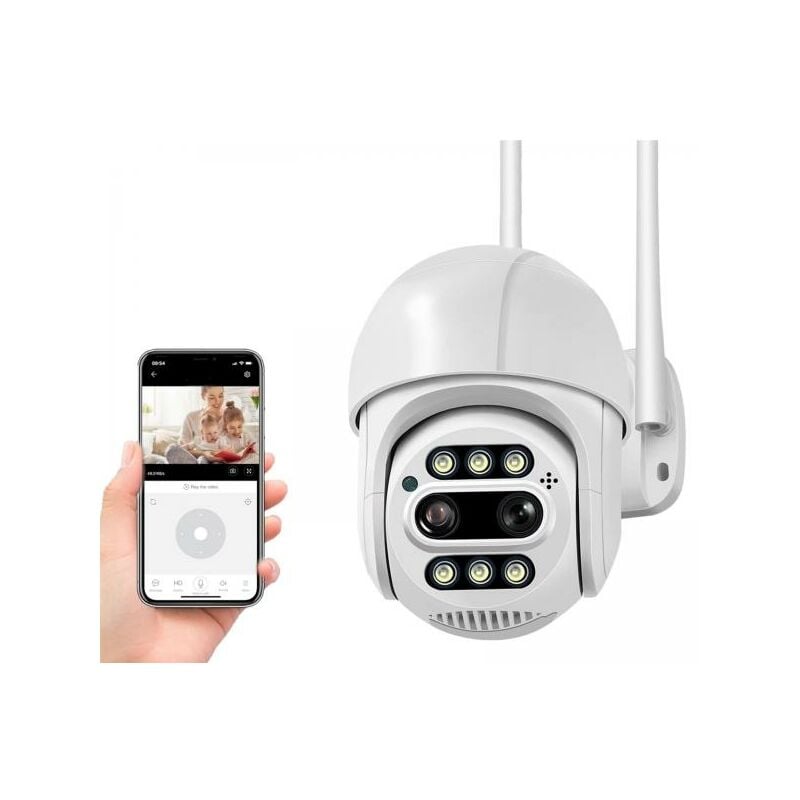 foto del prodotto telecamera ip cam wifi camera dome wireless esterno sd 4mp micro sd. art 34216
