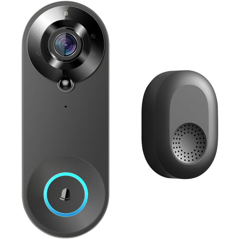foto del prodotto telecamera per appartamento campanello intelligente wireless per esterni campanello video remoto wireless citofono visivo intelligente campanello di