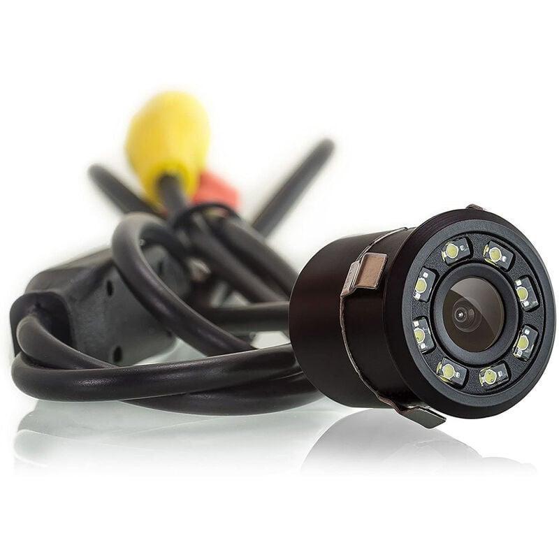 foto del prodotto telecamera per retromarcia 8 led visione notturna waterproof auto camper e t140