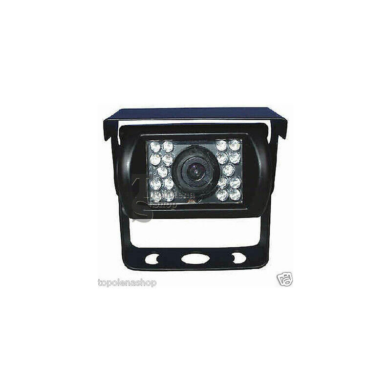 foto del prodotto telecamera retromarcia retrocamera 18 led infrarossi colori camion camper suv 
