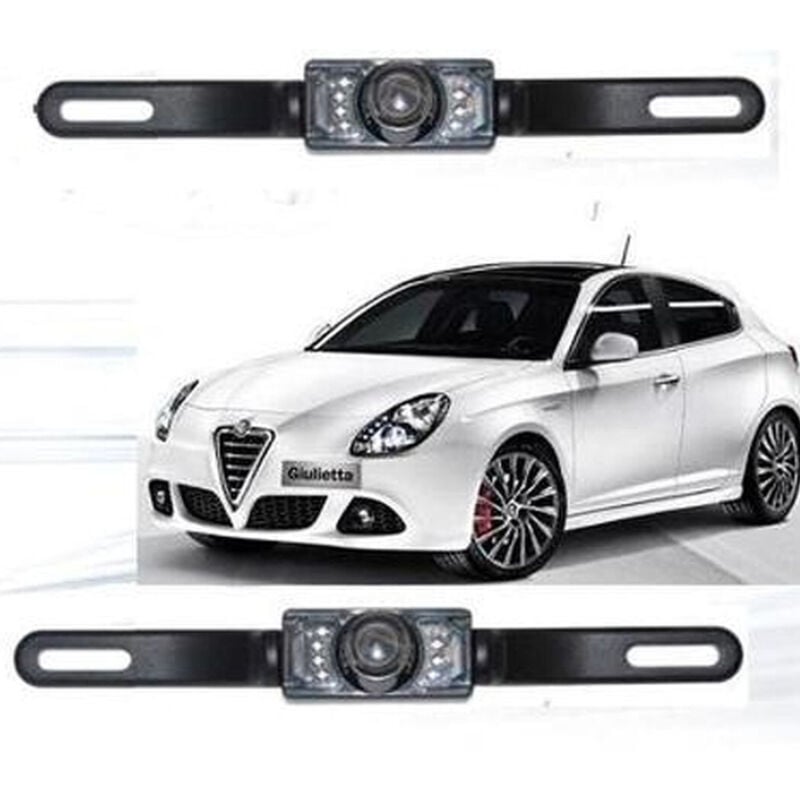 foto del prodotto telecamera retromarcia retrocamera auto camper 7 led con filo colori - - trade shop traesio