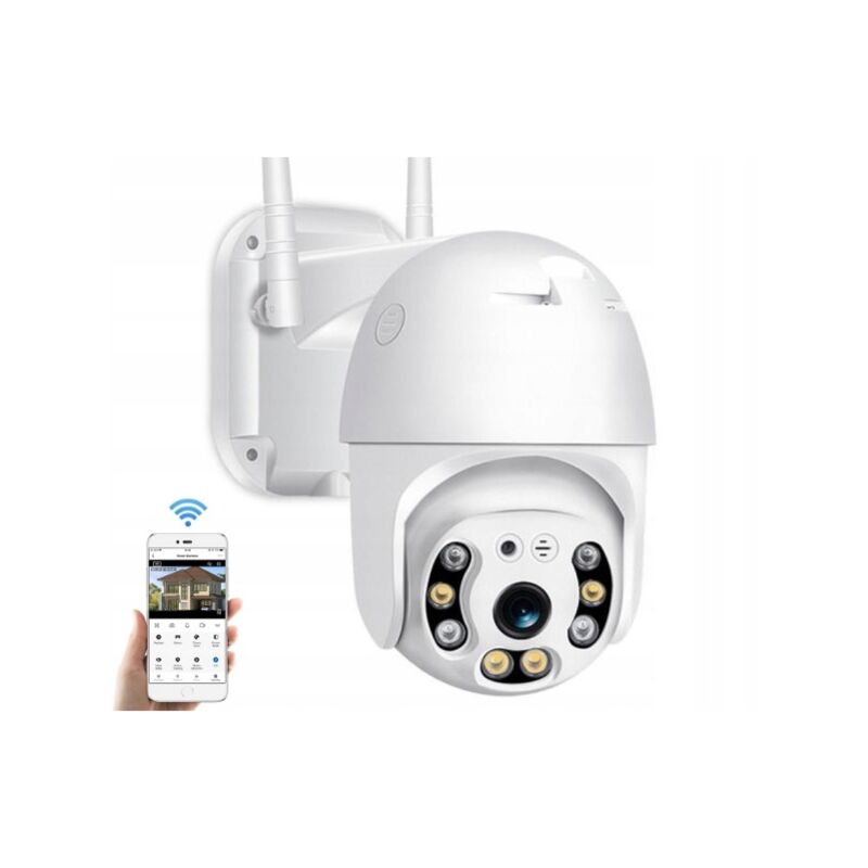 foto del prodotto telecamera rotante da esterno wifi ip zoom 4x sd 2mpx dome ip