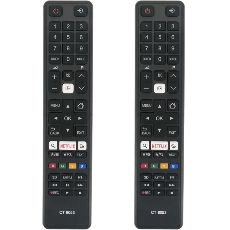 foto del prodotto telecomandi sostitutivi ct 8053 per tv toshiba 43l3733dg 65u6763da 32w3763dg 32w3753dg 75u6763da 28w3754dg 43u6763dg 40l3663dg 43u6763da 49u5766da