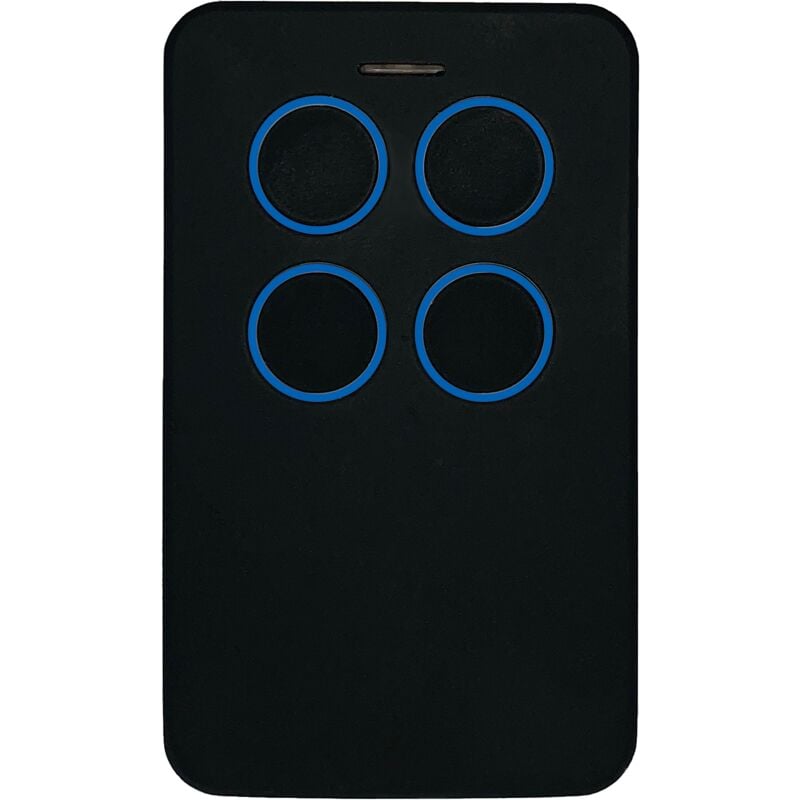 foto del prodotto telecomando cancello automatico rolling code e codice fisso multifrequenza blu 
