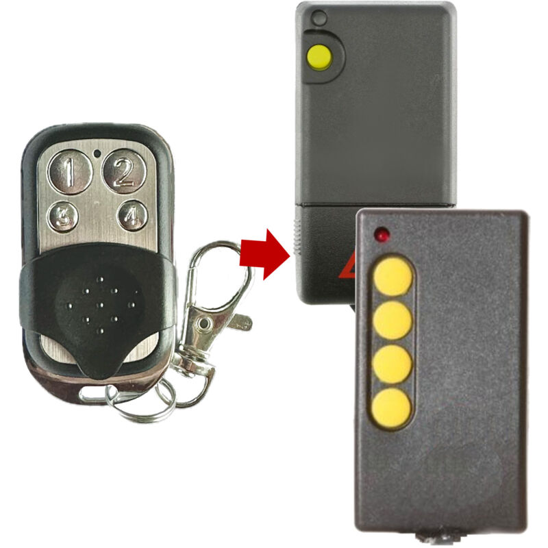 foto del prodotto telecomando cancello compatibile con bft teo1, teo2, teo3, teo4, 433 mhz