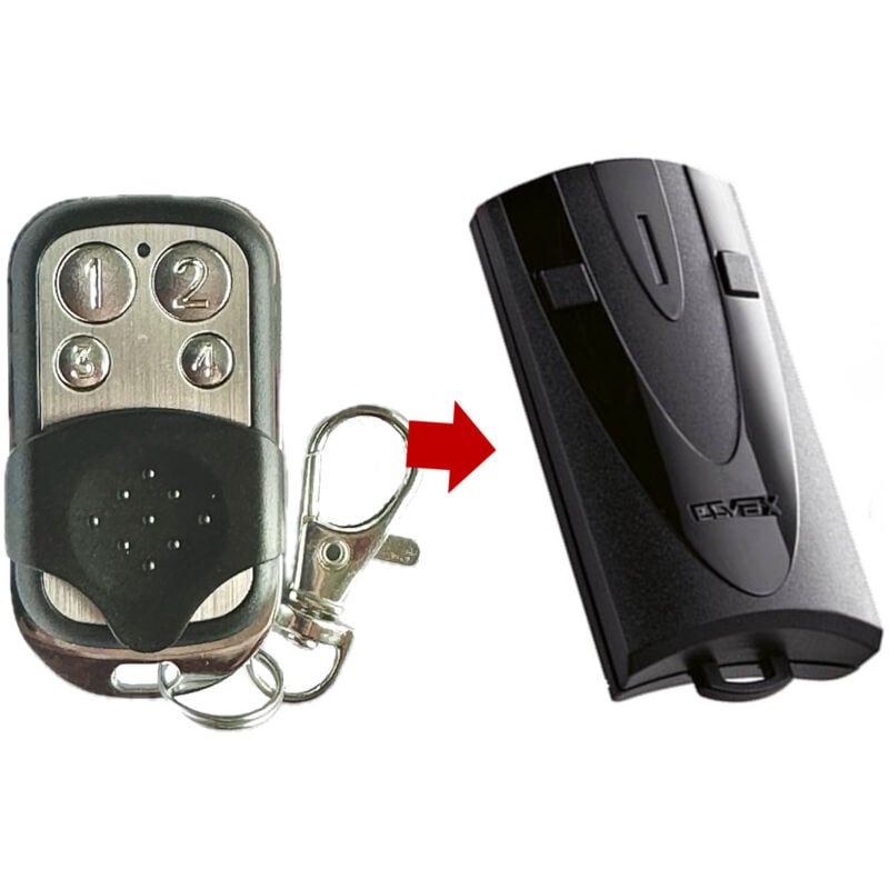 foto del prodotto telecomando cancello compatibile con elvox et03 et04 433 mhz
