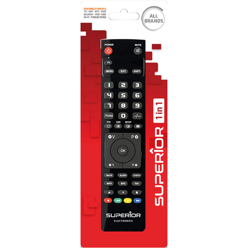 foto del prodotto telecomando compatibile per tv slim 1 in 1 controllo 1 dispositivo