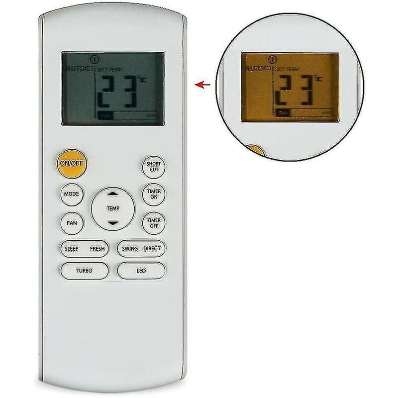 foto del prodotto telecomando del climatizzatore per il climatizzatore beko midea rg57k7 b bgef rg57a1 b rg57b b bge