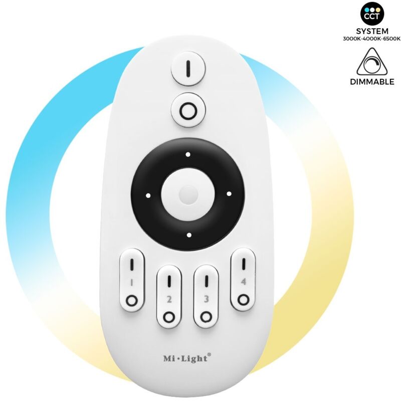 foto del prodotto telecomando led monocolore cct 4 zone fut007 mi light mi