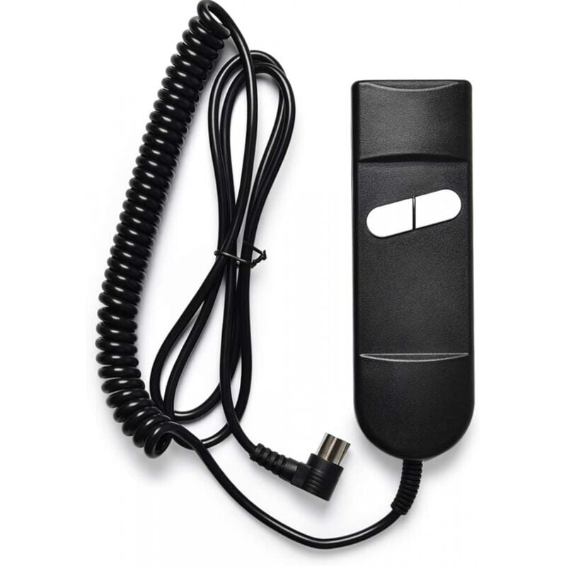 foto del prodotto telecomando manuale a 2 pulsanti per poltrone reclinabili elettriche, adatto per poltrone elevabili, divani elettrici e poltrone reclinabili.