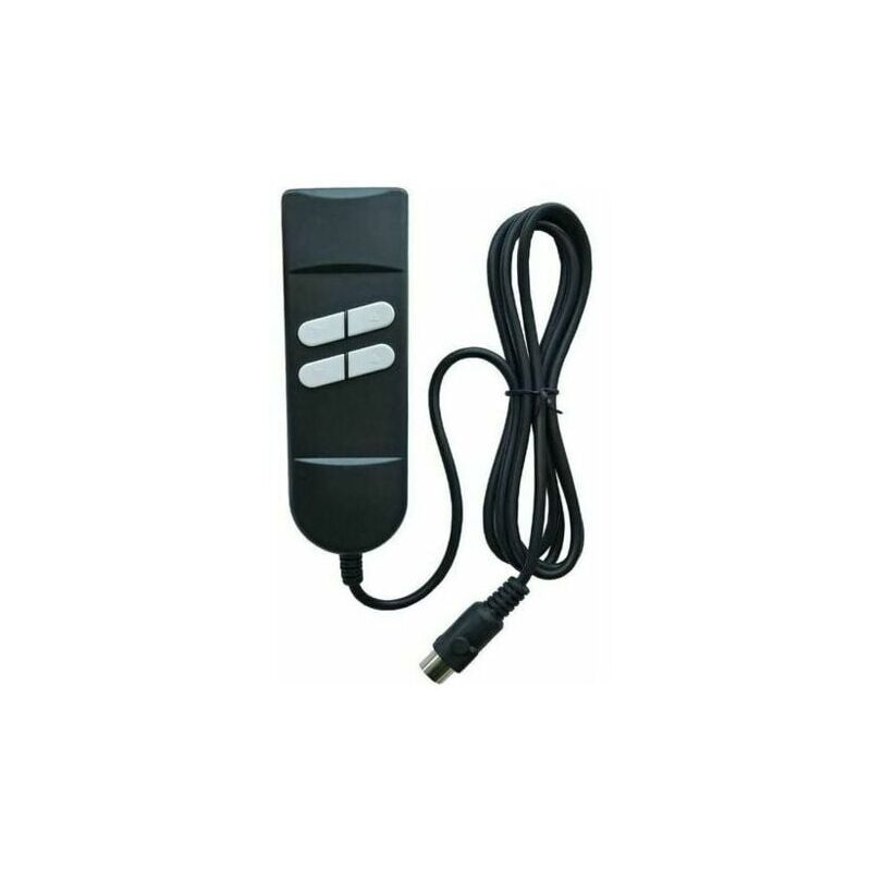 foto del prodotto telecomando per poltrona reclinabile elettrica, telecomando per poltrona elevabile, controllo manuale, 4 pulsanti, 5 pin, utilizzato per 2 motori