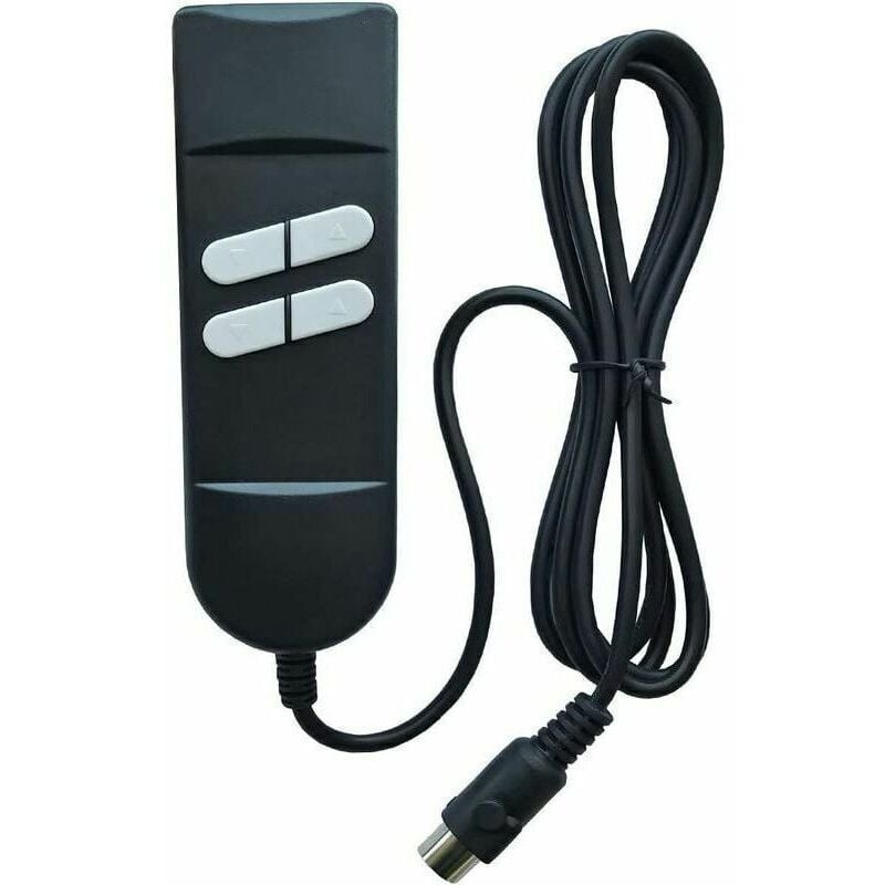 foto del prodotto telecomando per poltrona relax elettrica - telecomando per poltrona elevabile con controllo manuale, 4 pulsanti, 5 pin - utilizzato per 2 poltrone