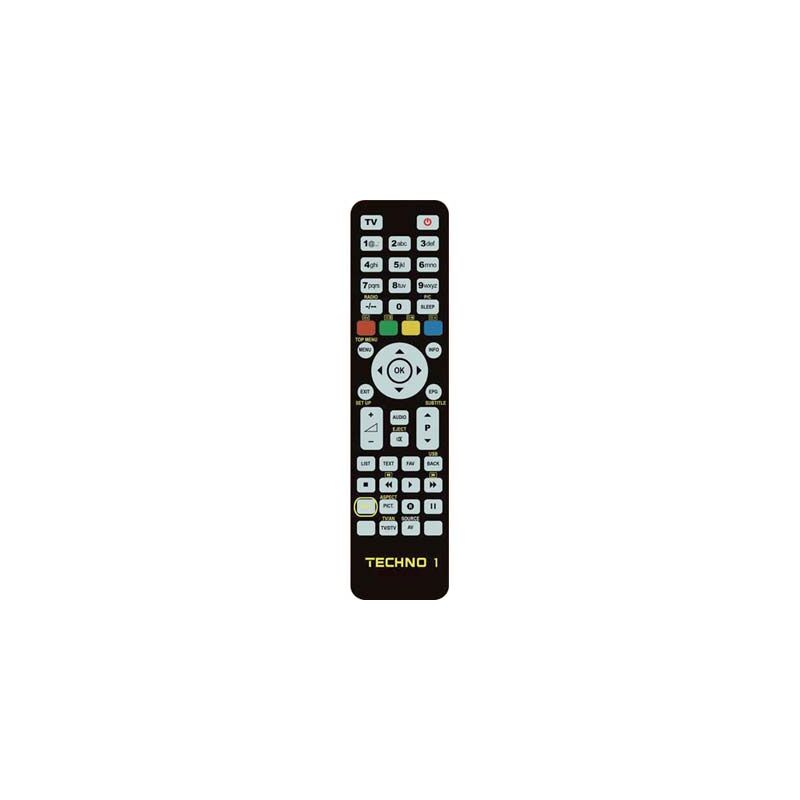 foto del prodotto telecomando programmabile techno 1 bravo tv vcr dvd dtt banco 1