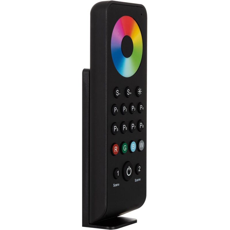foto del prodotto telecomando rf per regolatori led rgb rgbw nero