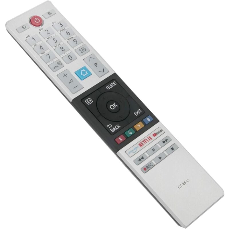 foto del prodotto telecomando sostitutivo ct 8543 rc42151p 30101775 per tv toshiba 32w2863dg 32w2863da 40l2863dg 43v5863dg 43b6863dg 49l2863dg 49u6863dg 49v5863dg