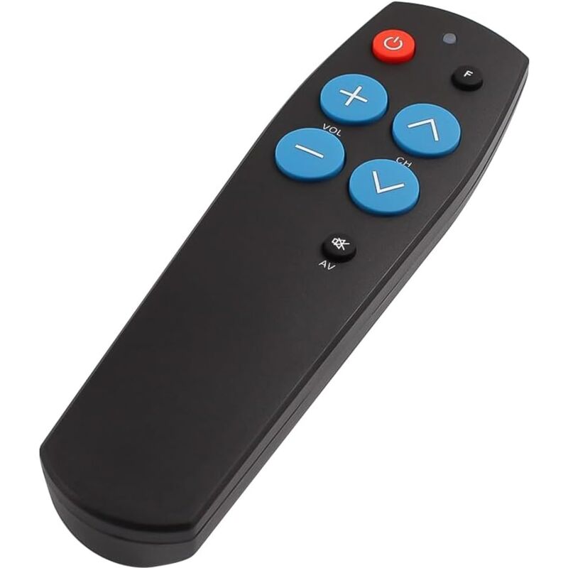 foto del prodotto telecomando universale per anziani con pulsanti grandi, facile da usare e configurare, telecomando universale per anziani, per tv e dispositivi a