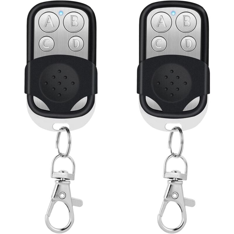 foto del prodotto telecomando universale per cancelli, 2 confezioni di telecomando universale per porta da garage wireless, telecomando per cancelli compatibile 433,92
