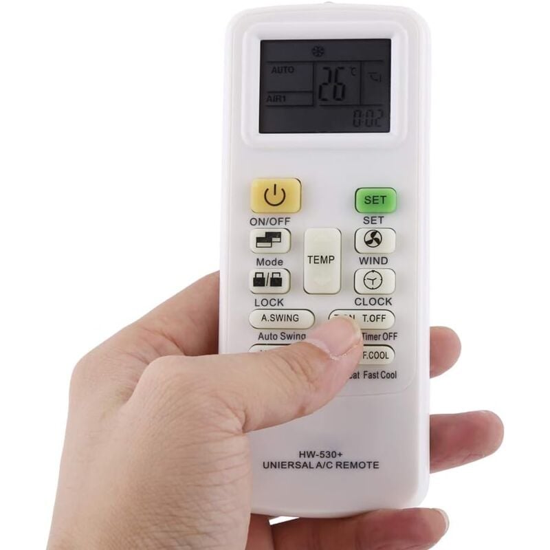 foto del prodotto telecomando universale per condizionatore d aria, telecomando sostitutivo per condizionatore d aria con schermo lcd